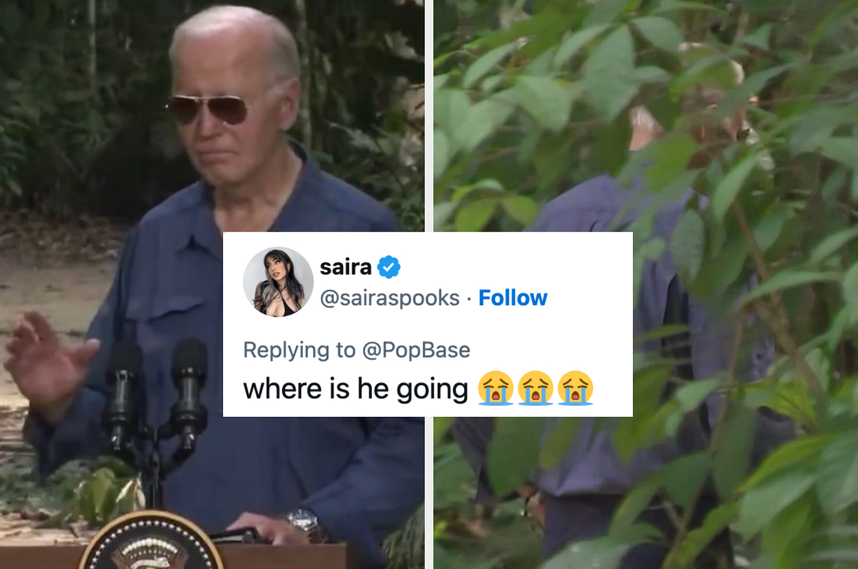 people-are-obsessed-with-this-video-of-joe-biden-wandering-into-the-amazon-rainforest,-and-it’s-the-meme-we-all-needed-right-now