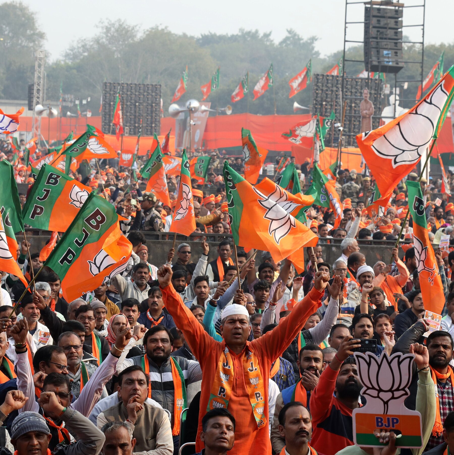 modi’s-bjp-leads-in-elections-in-delhi-region