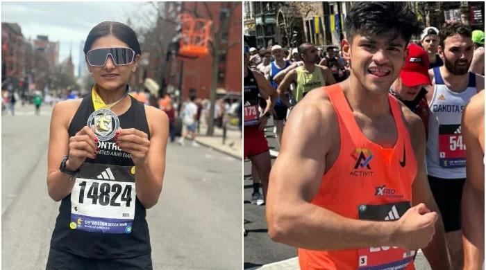 amin-mukaty,-sara-lodhi-make-pakistan-proud-at-129th-boston-marathon